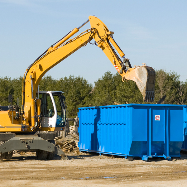 what are the rental fees for a residential dumpster in Sprigg OH